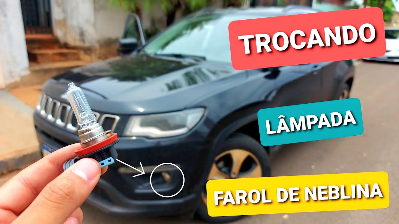 Troca da Lâmpada do Milha Jeep Compass