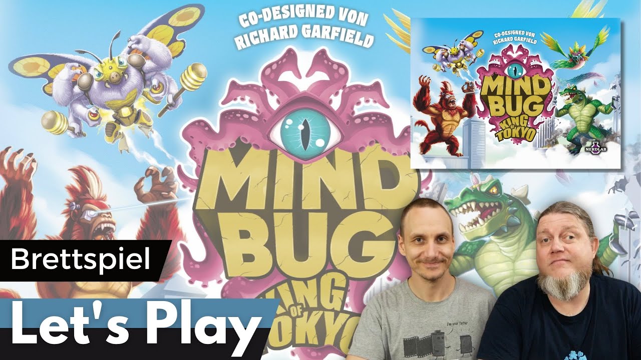 Mindbug x King of Tokyo – SPIEL ESSEN Neuheit – Nerdlab Games – Let´s Play mit Alex & Peat