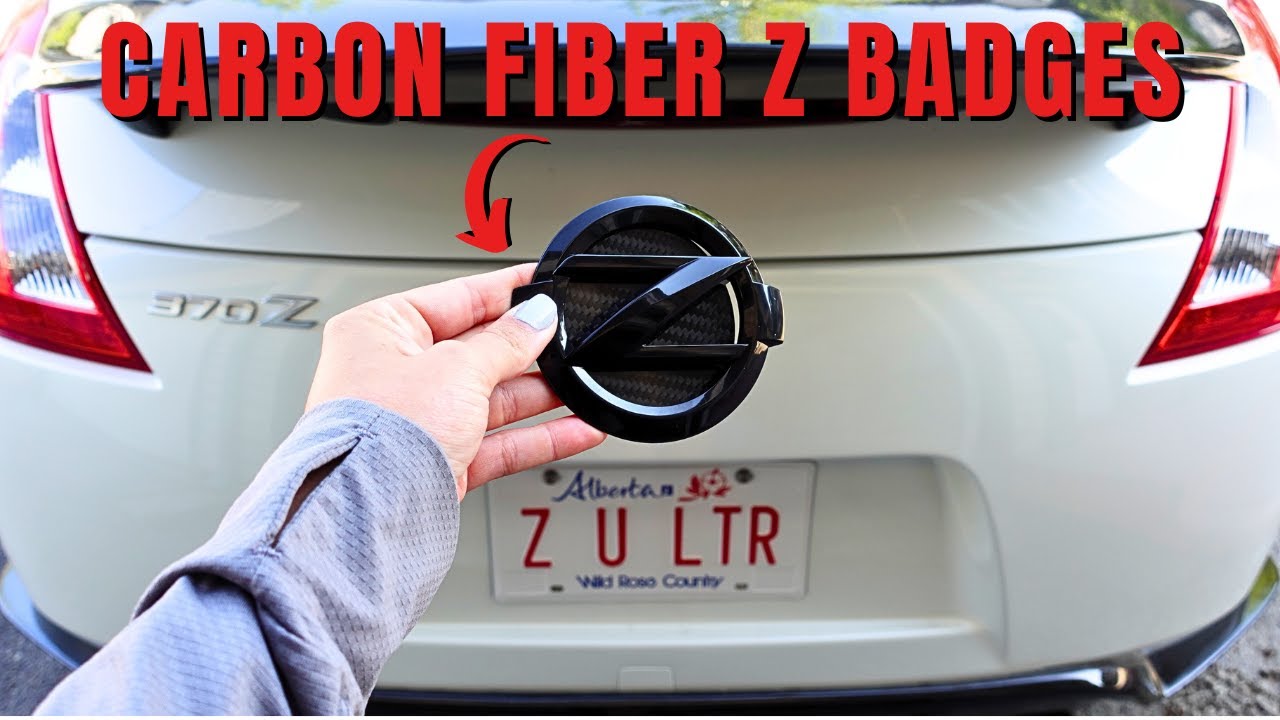 Installing Carbon Fiber Badges On My 370Z | How To Debadge