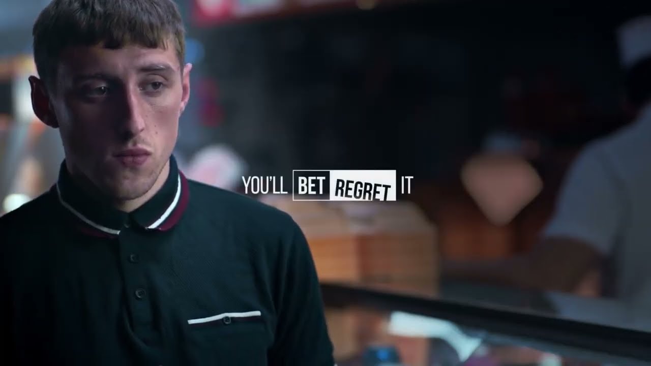 Gamble Aware  Bet Regret. -TVC  Post GFX for M+C Saatchi