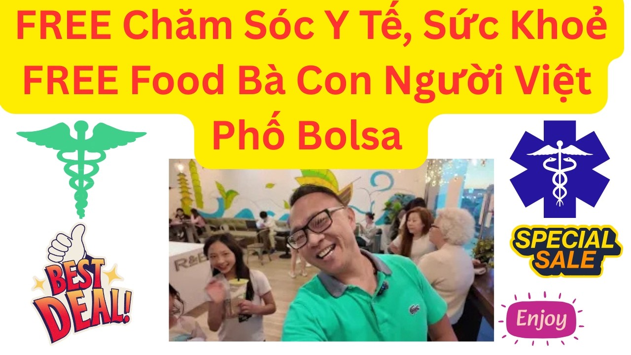 Niềm Vui Chung Trên Phố Bolsa Ngưởi Việt Tha Hồ Hưởng Những Món Quà FREE #food #drink #eat