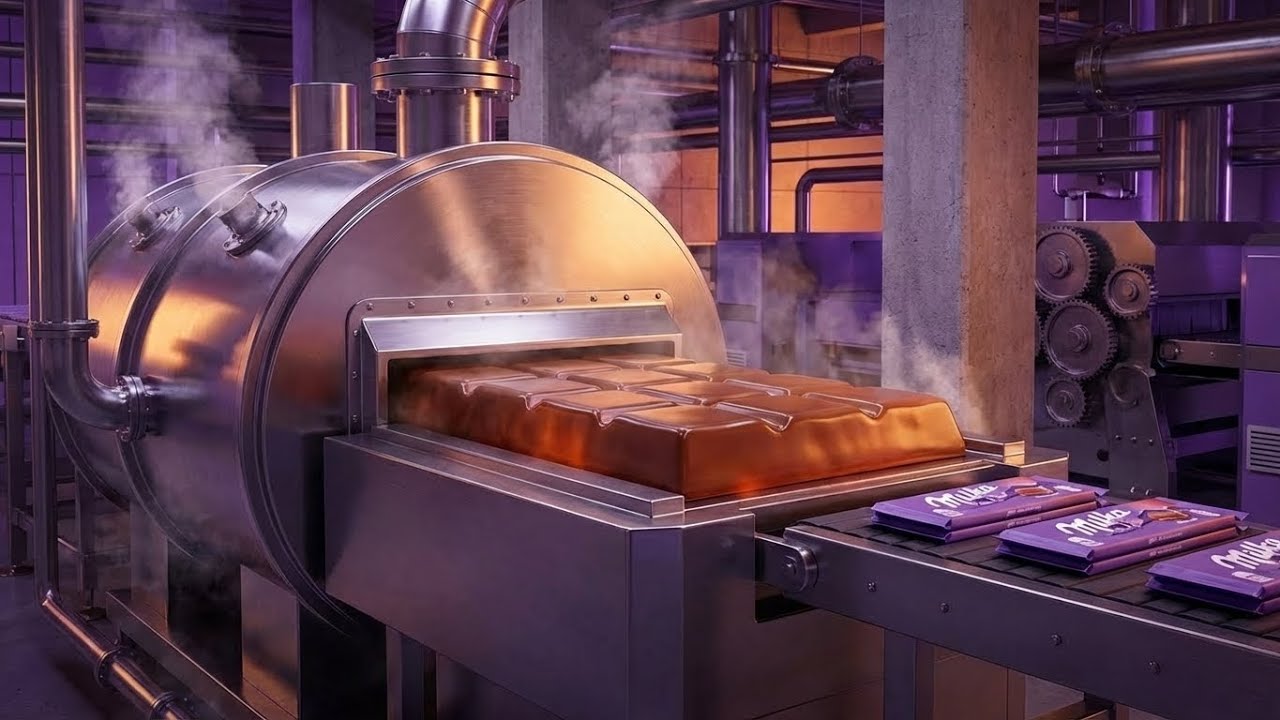 Inside the Milka Chocolate Factory From Alpine Ingredients to the Iconic Purple Bar Full Process