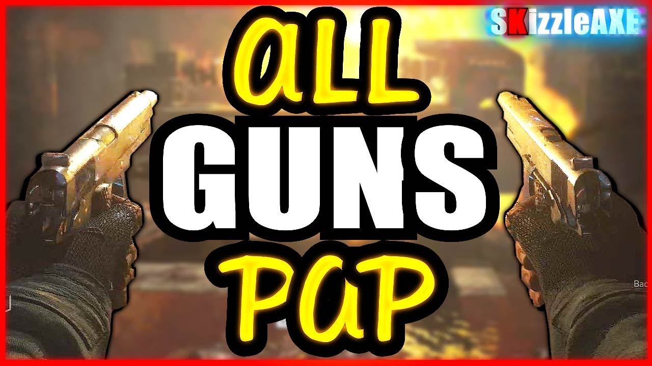 All Guns Pack a Punched in WW2 Zombies ~ All Weapons Pack a Punch in Call of Duty WW2 Zombies