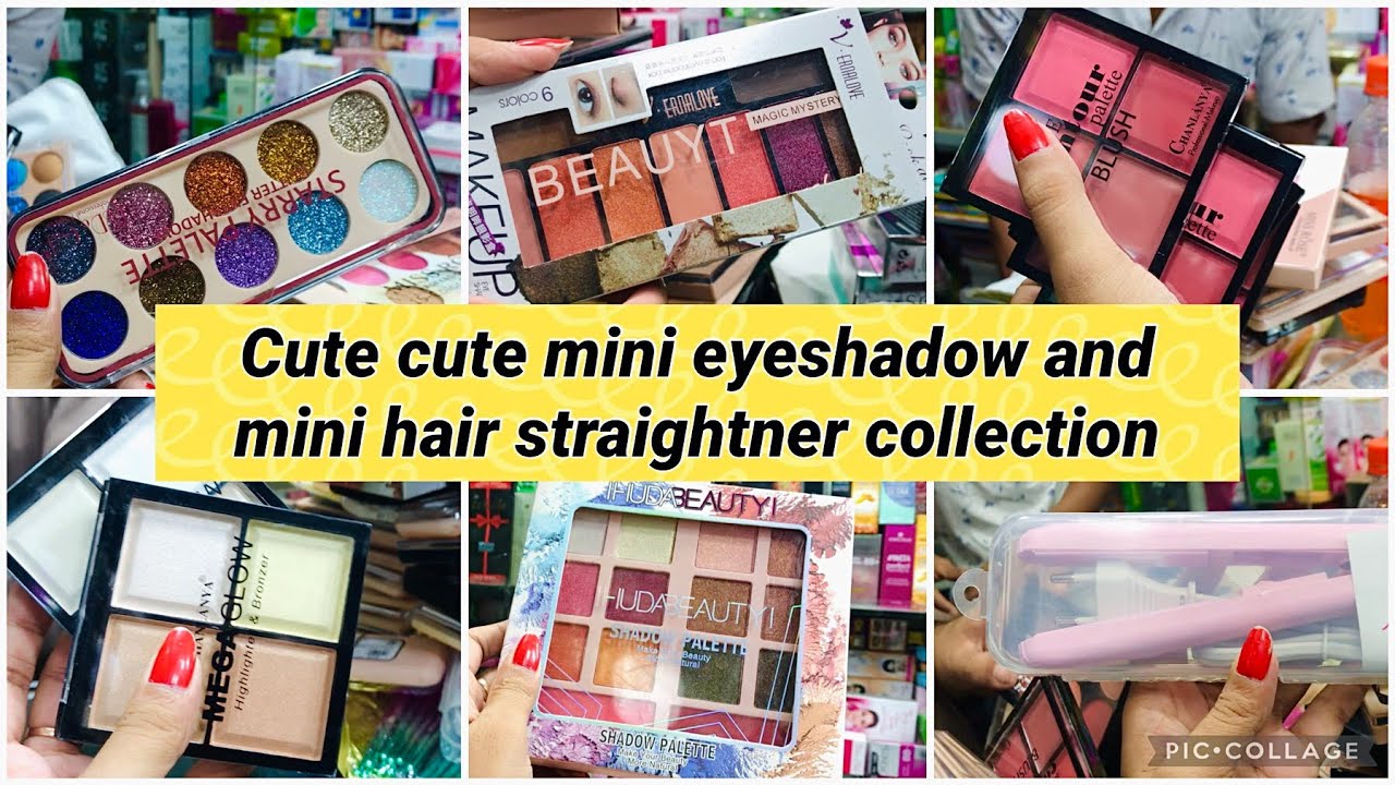 Cute cute mini eyeshadow and mini hair straightener|130 tk blasion collection at Gausia market 🔥🔥