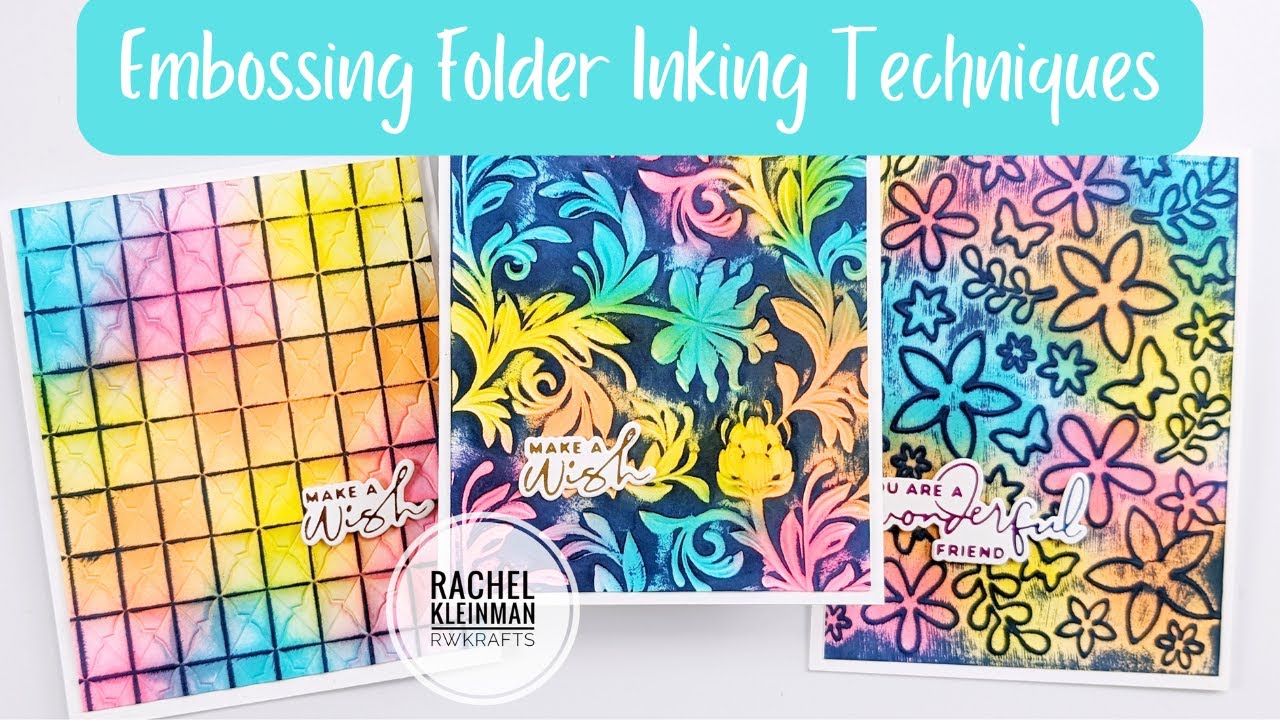 Inked Embossing Folder Technique - Testing out ideas