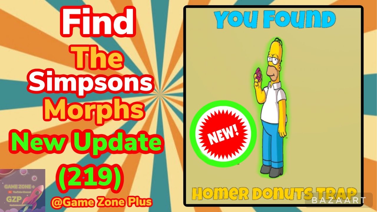 NEW UPDATE (219) How to find “Homer Donuts Trap” Morph in Find the Simpsons Game 
