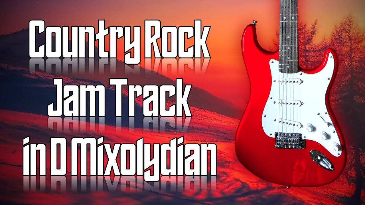 Country Rock Jam Track in D Mixolydian 🎸 Guitar Backing Track