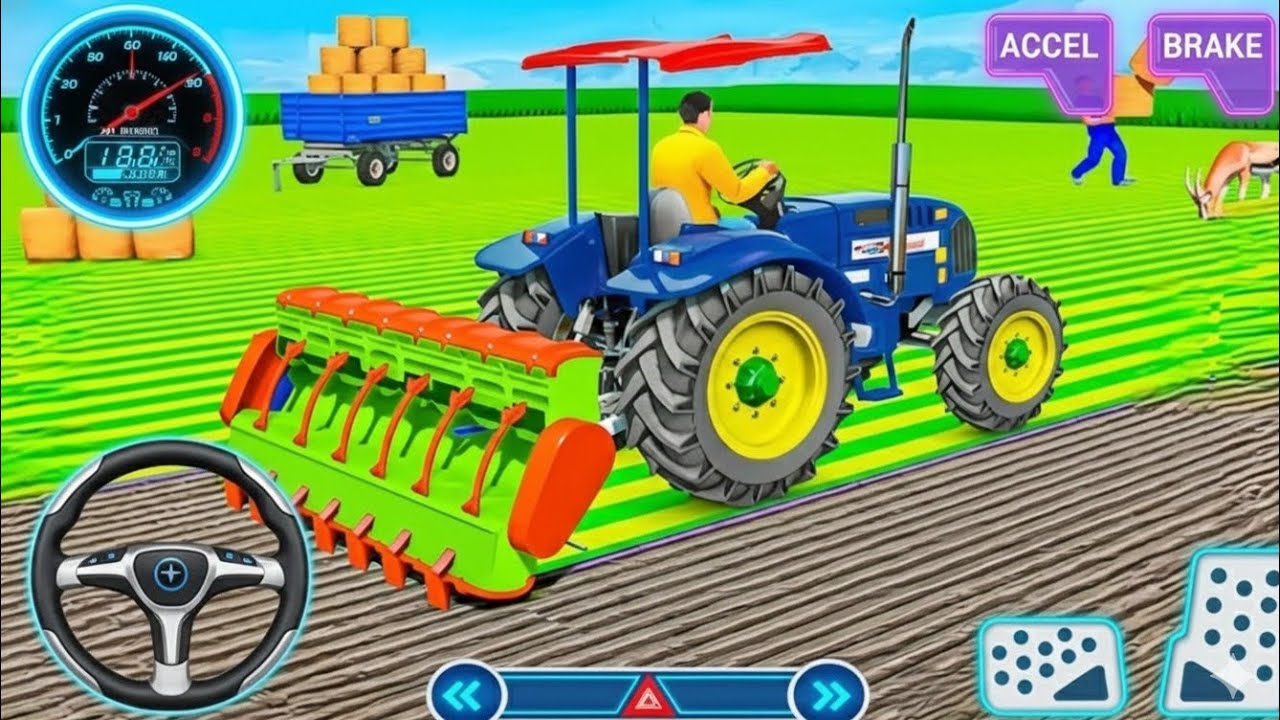 Modern Tractor Farming Game Simulator 3D: Best New Tractor Android Game 2026​