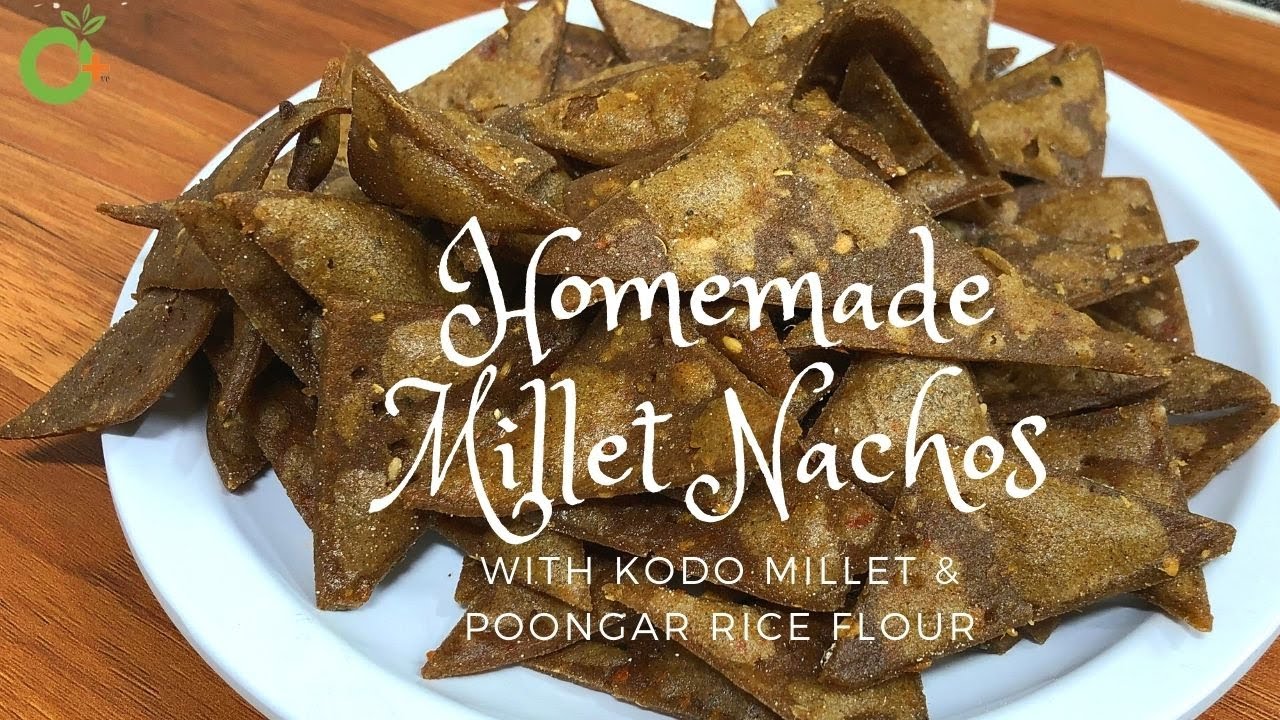 Homemade Nachos | Kodo Millet Flour Chips | Red Rice Flour Snacks | Healthy Nachos At Home