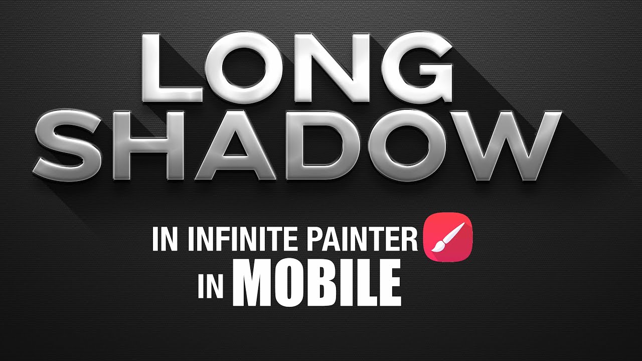 HOW TO MAKE LONG SHADOW IN MOBILE | INFINITE PAINTER | MOBILE TUTORIAL.