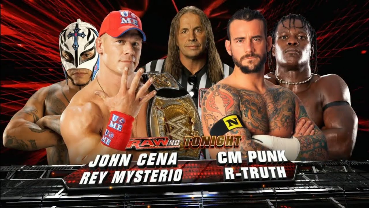 John Cena & Rey Mysterio vs CM Punk & R-Truth: Raw, May. 23, 2011