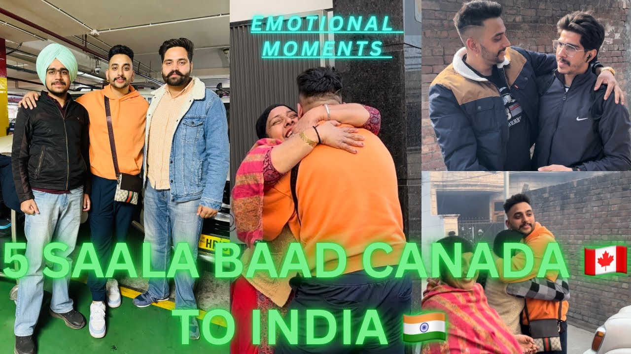 Surprise Visit To India 🇮🇳From Canada 🇨🇦After 5 Years Emotional Moment @Honeygillvlogs64