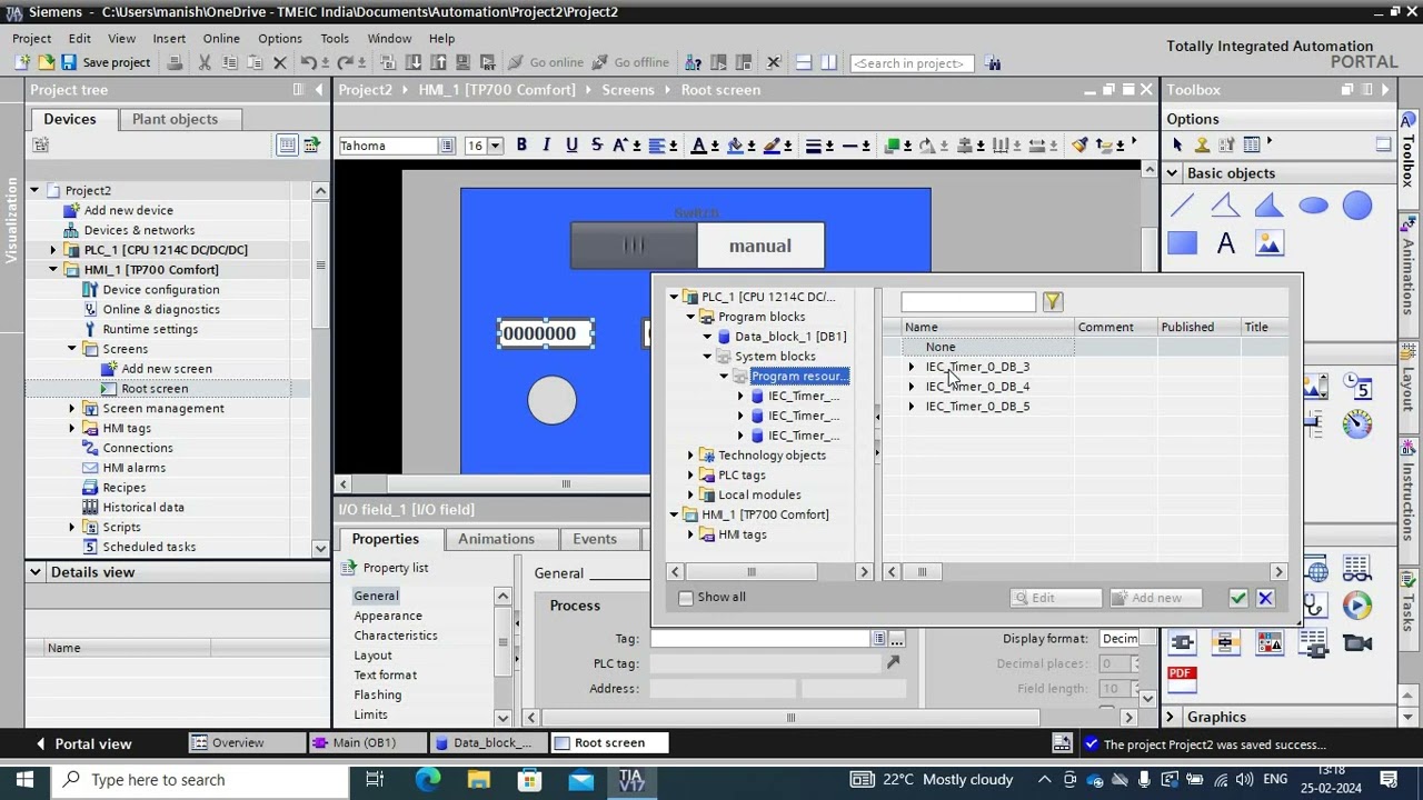 TIA Portal: Traffic light control with PLC & HMI