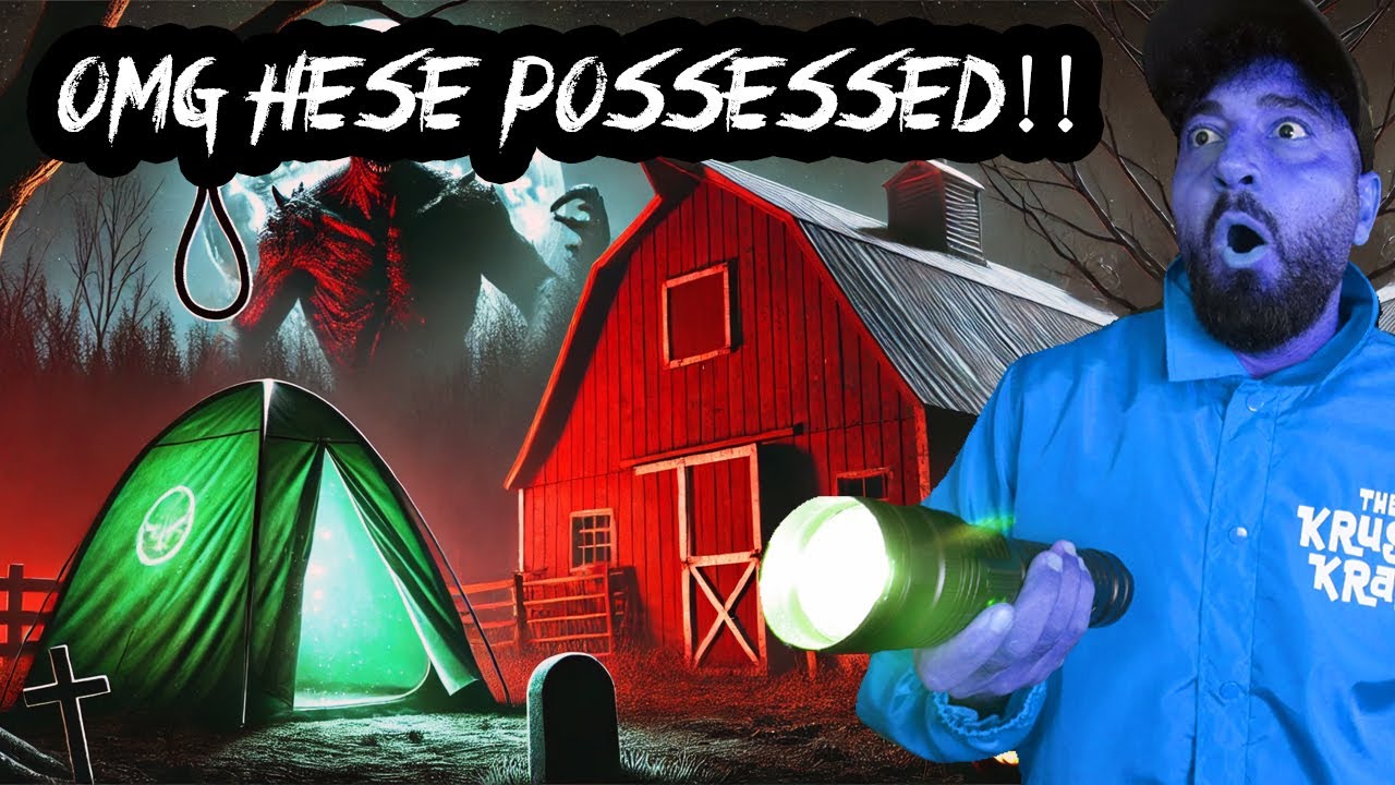 POSSESSED BY AN EVIL DEMON WHILE CAMPING AT THE HAUNTED FARM