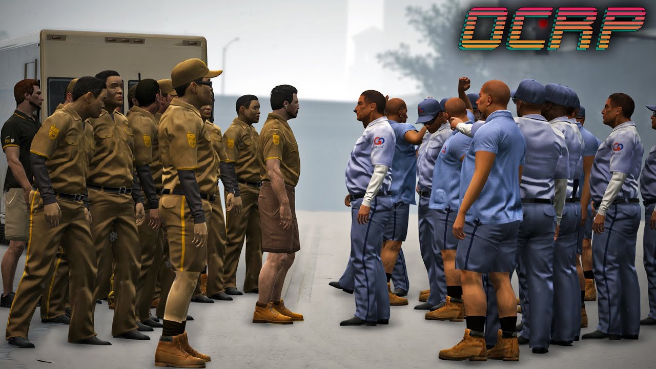 Massive Postal Snowball War in GTA RP | OCRP