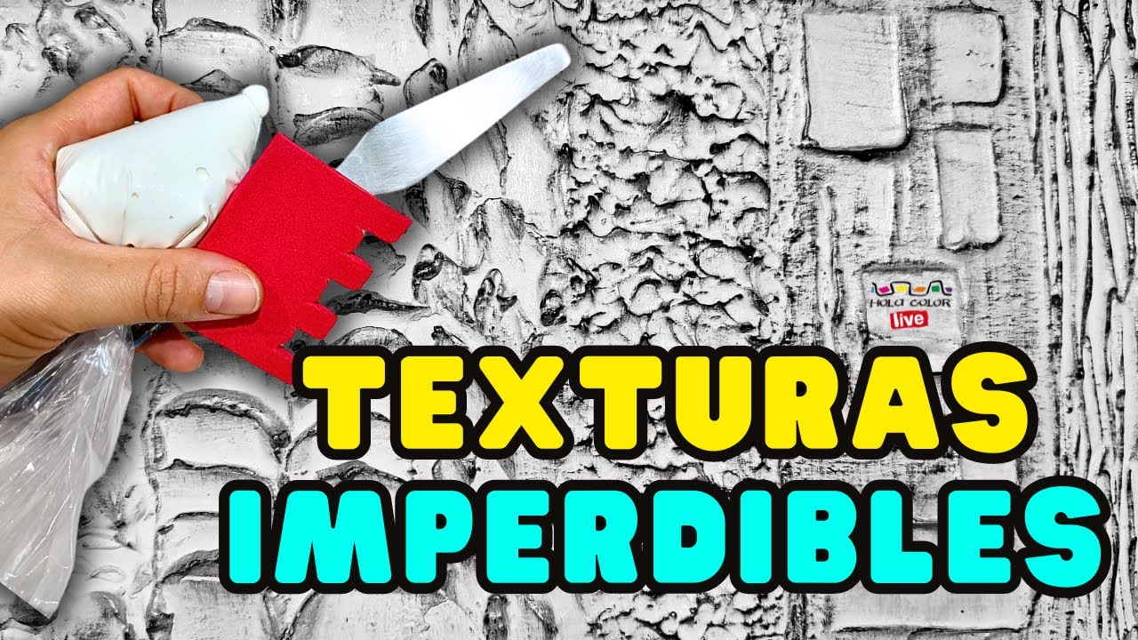 5 Texturas con GESSO que DEBES DE CONOCER - Hola Color LIVE