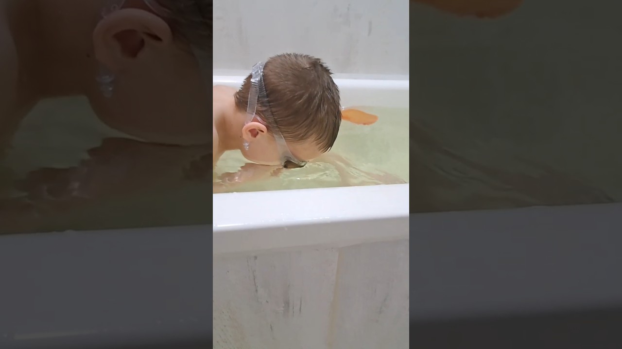 Ныряю лицом под воду!