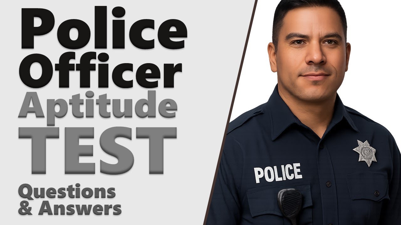 How to Pass POLICE OFFICER IQ & APTITUDE TEST - Questions and Answers with Solutions