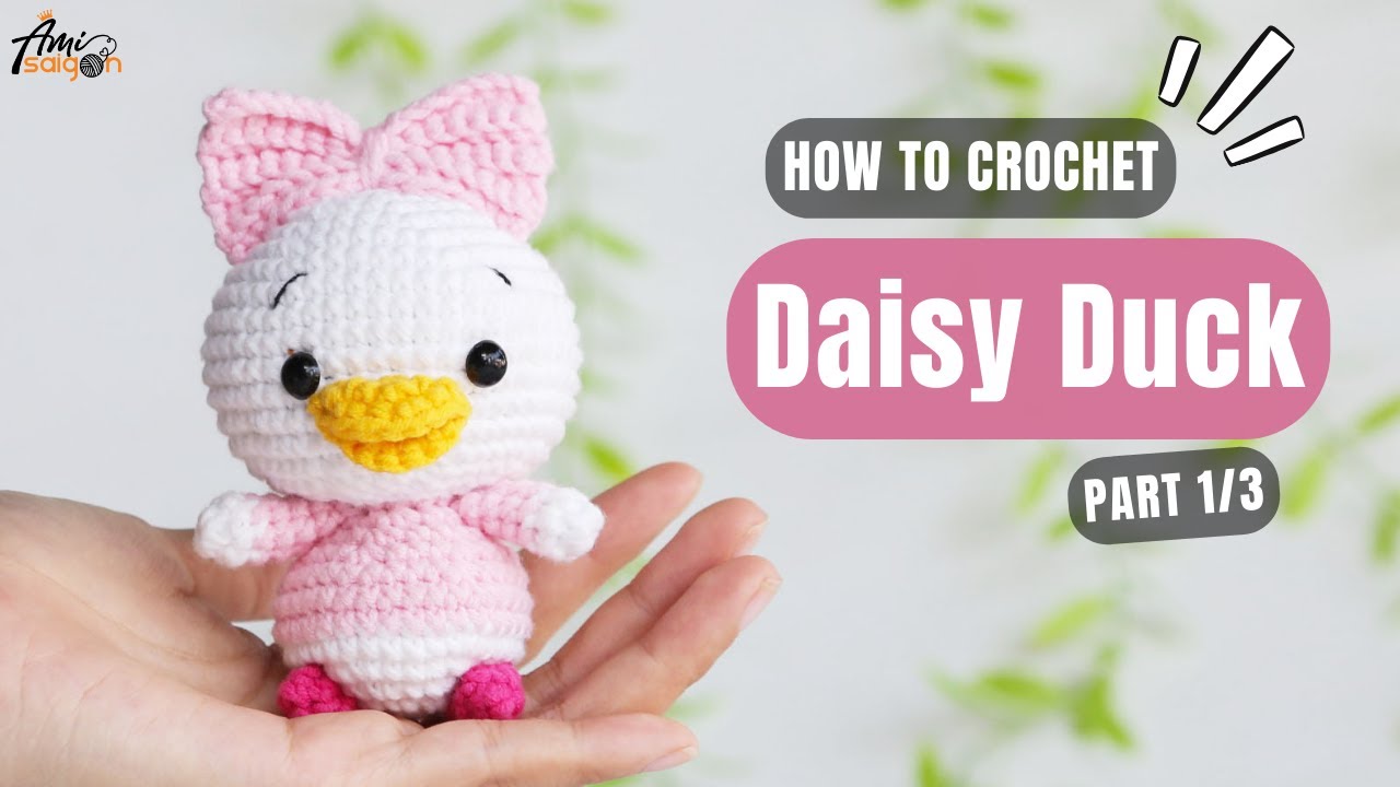 #670 | Daisy Duck Amigurumi (1/3) | How To Crochet Character Amigurumi | @AmiSaigon