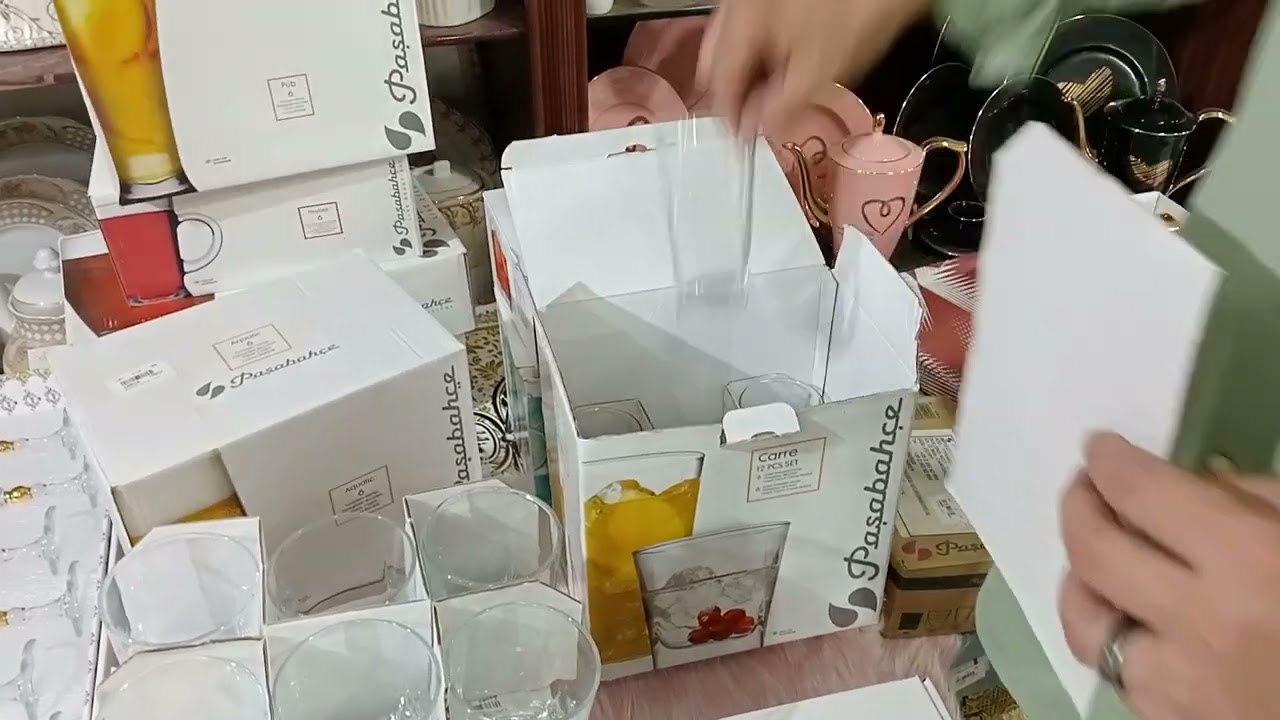 طقم كوبيات الباشا باتشي بجميع انواعها ومقاساتها الساده ومجات وشوب #ادوات_مطبخ #مفروشات_واثاث