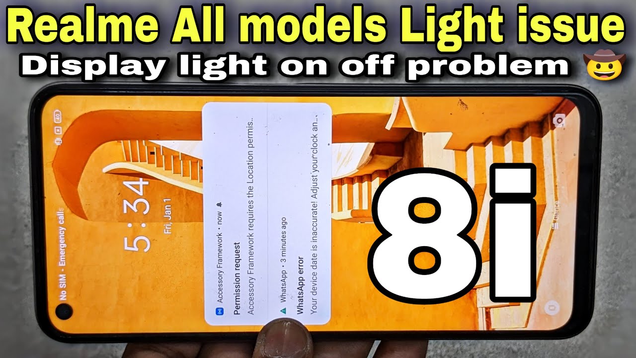 Realme All models display light off on problem fix | Display light problem solution