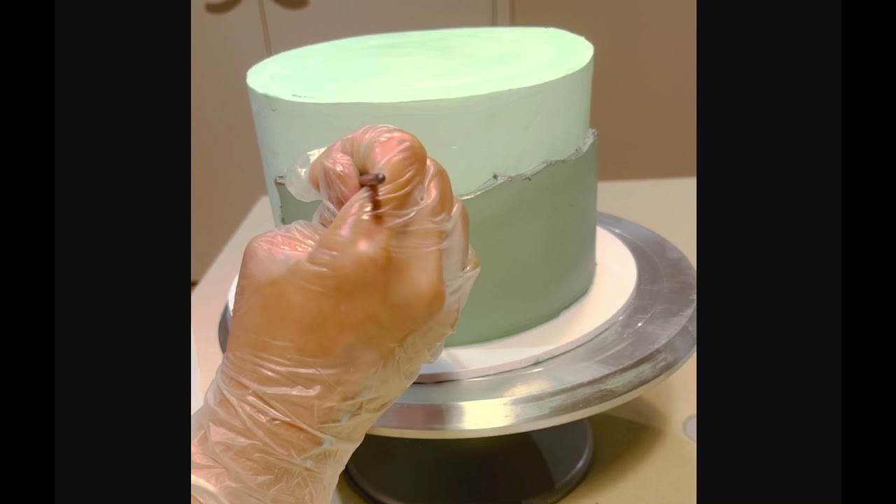 Buttercream Fault Line Cake! | Cakes by Kn
