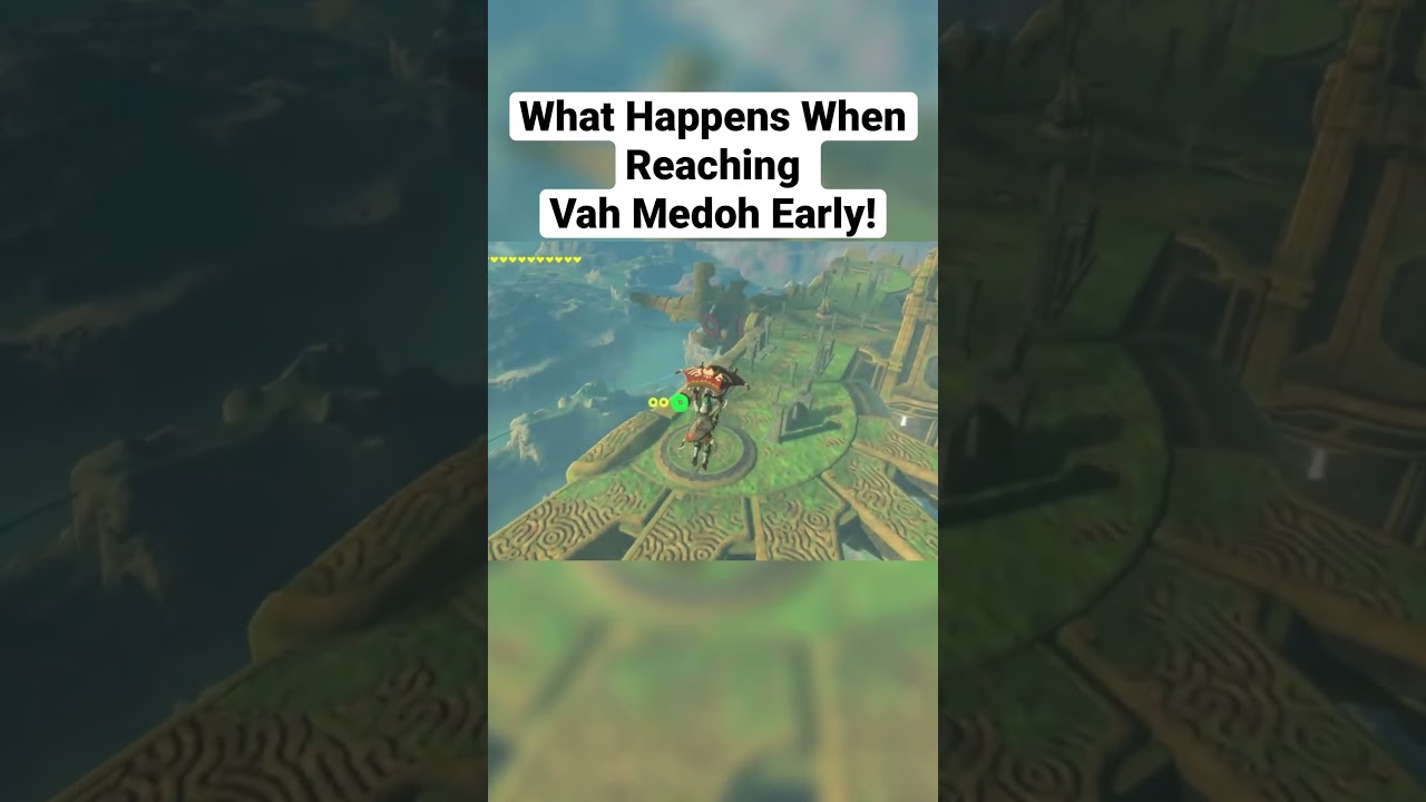What happens when reaching Vah Medoh Early! #gaming #botw #zelda