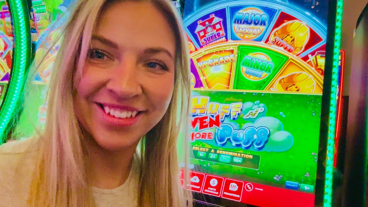 I PLAYED ALL OF THE HUFF N PUFF SLOTS IN THE CASINO