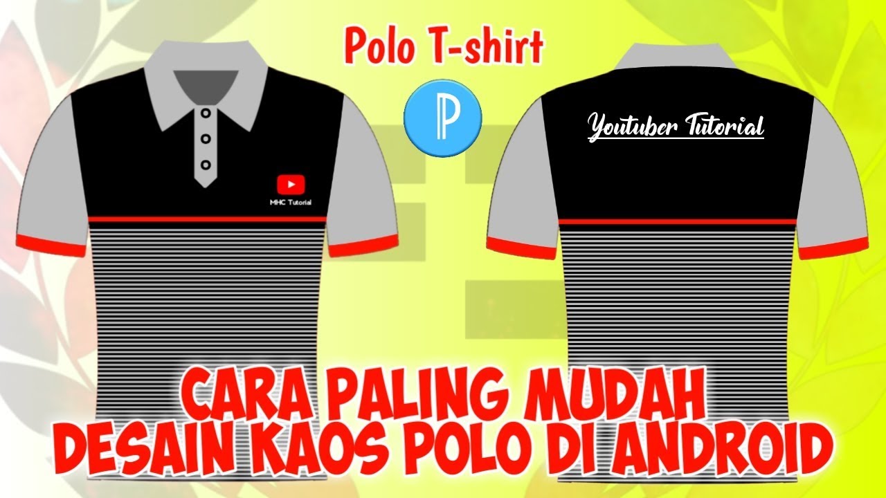 Cara desain Kaos Polo di Android Pakai Aplikasi Pixellab