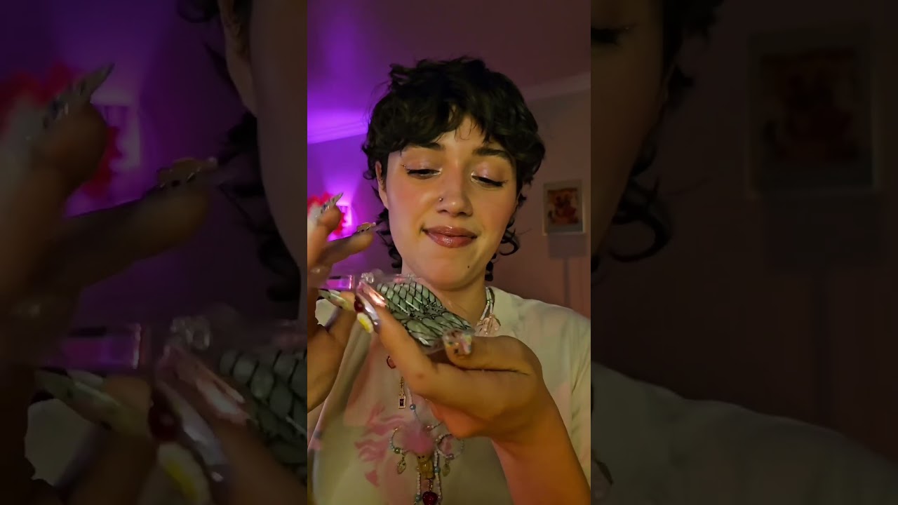 The Tingliest Nail Collection 🍇🔮💖🎀🦪💅🏼 #asmr #pressonnails #asmrnails