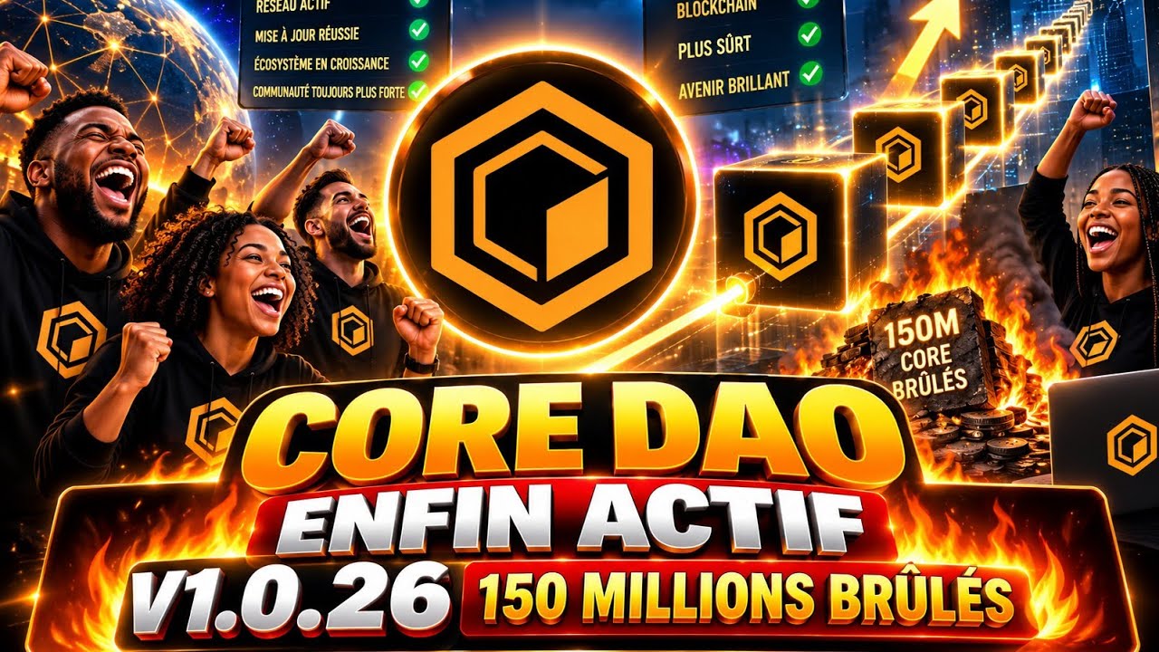 🚨 C&rsquo;EST CONFIRM&Eacute; ! BONNE NOUVELLE POUR CORE DAO 🔥