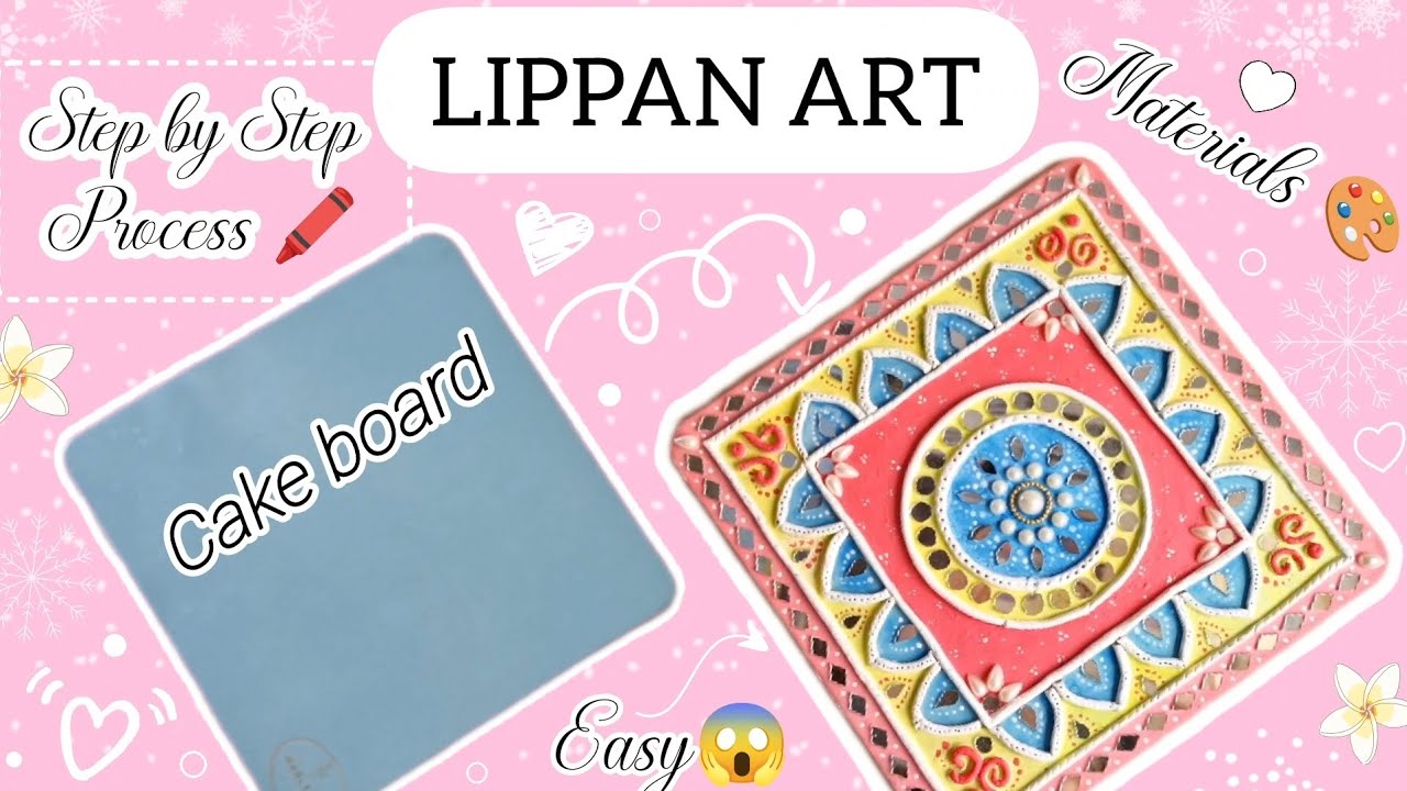 Trying Lippan art for the first time 😱 Materials, process & mistakes ✨️ Easy lippan art tutorial 🎀 