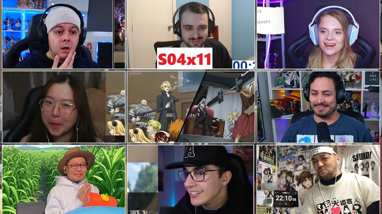 Dr. Stone Season 4 Episode 11 Reaction Mashup - Dr.Stone ドクターストーン 4期 11話 リアクション