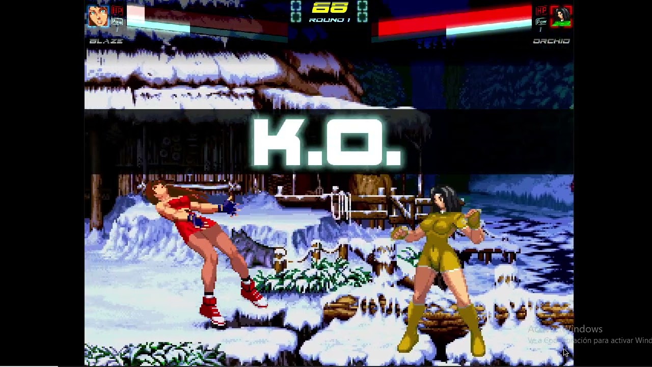 Mugen Battle #3739: Blaze Fielding vs Orchid
