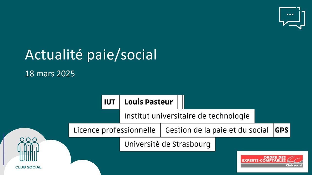 Conférence : actualités de la paie et du social 2025