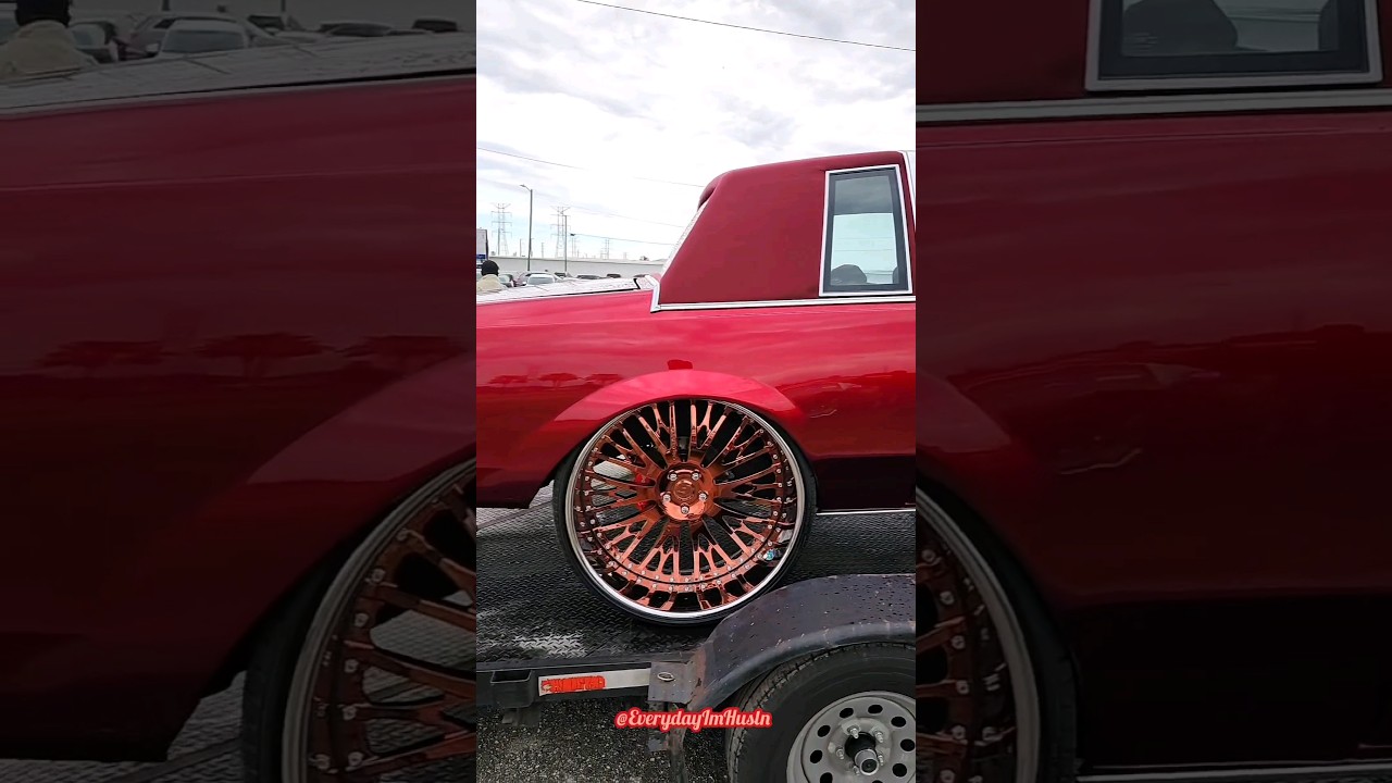 Kandy Buick Regal on rose gold 26" Forgiato Cravatta's @ Linny J's MLK carshow