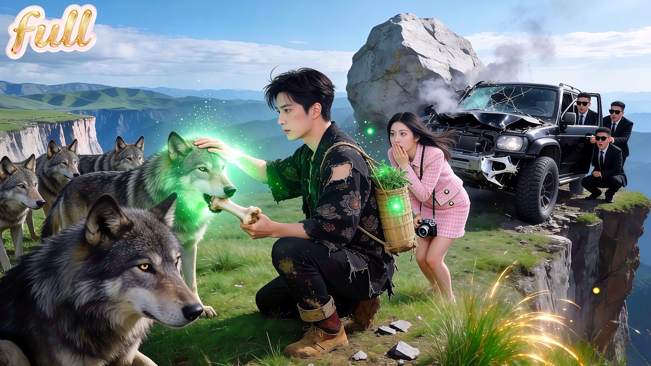 All Guards Dare Not Save CEO Surrounded By Wolves,Only Beggar Rushes In&Tames Wolves In 1s—Shocking!