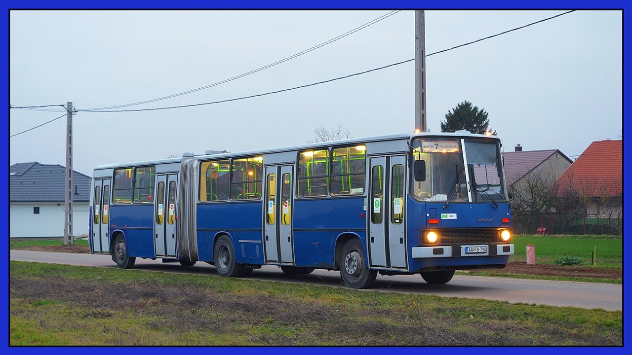 Фототур в Фельсожлоку на автобусе Ikarus 280 по маршруту № 7 в Мишкольце, Венгрия