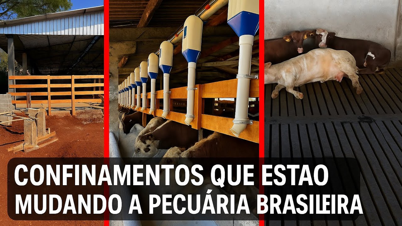 Confinamento Bovino com a MAIOR lotação que existe. Muita tecnologia 