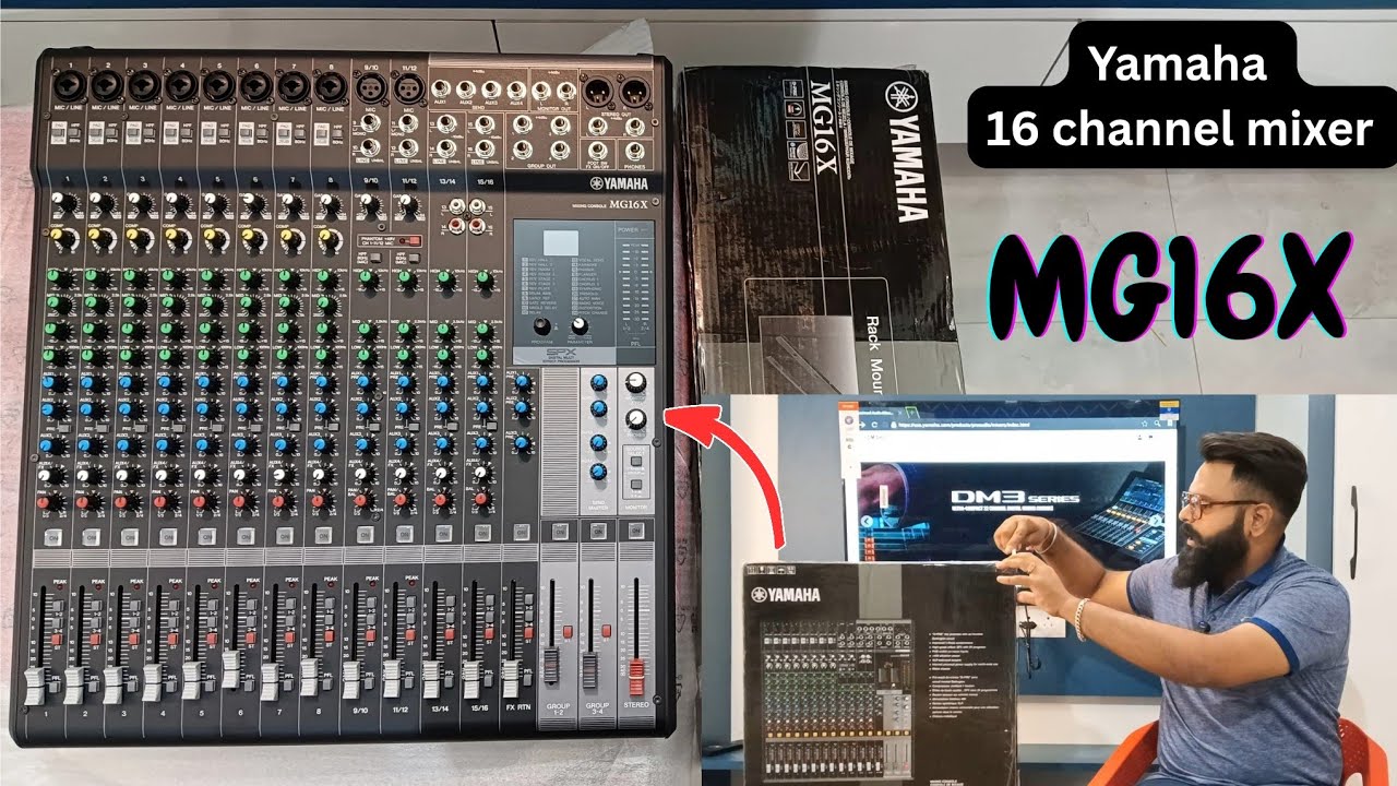 YAMAHA 16 CHANNEL MIXER MG16X | MG SERIES | PRICE | DETAILED VIDEO