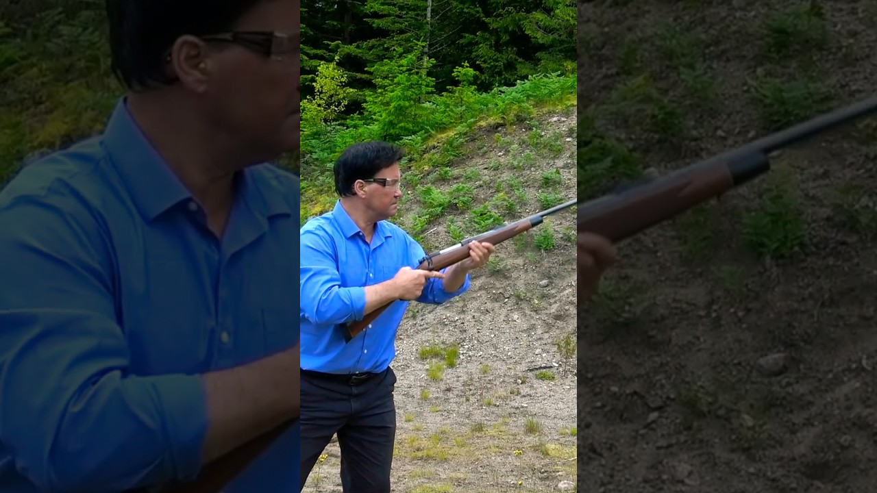 UNBELIEVABLE Recoil Reduction: 8mm Rem Mag #gun #hunting #shooting