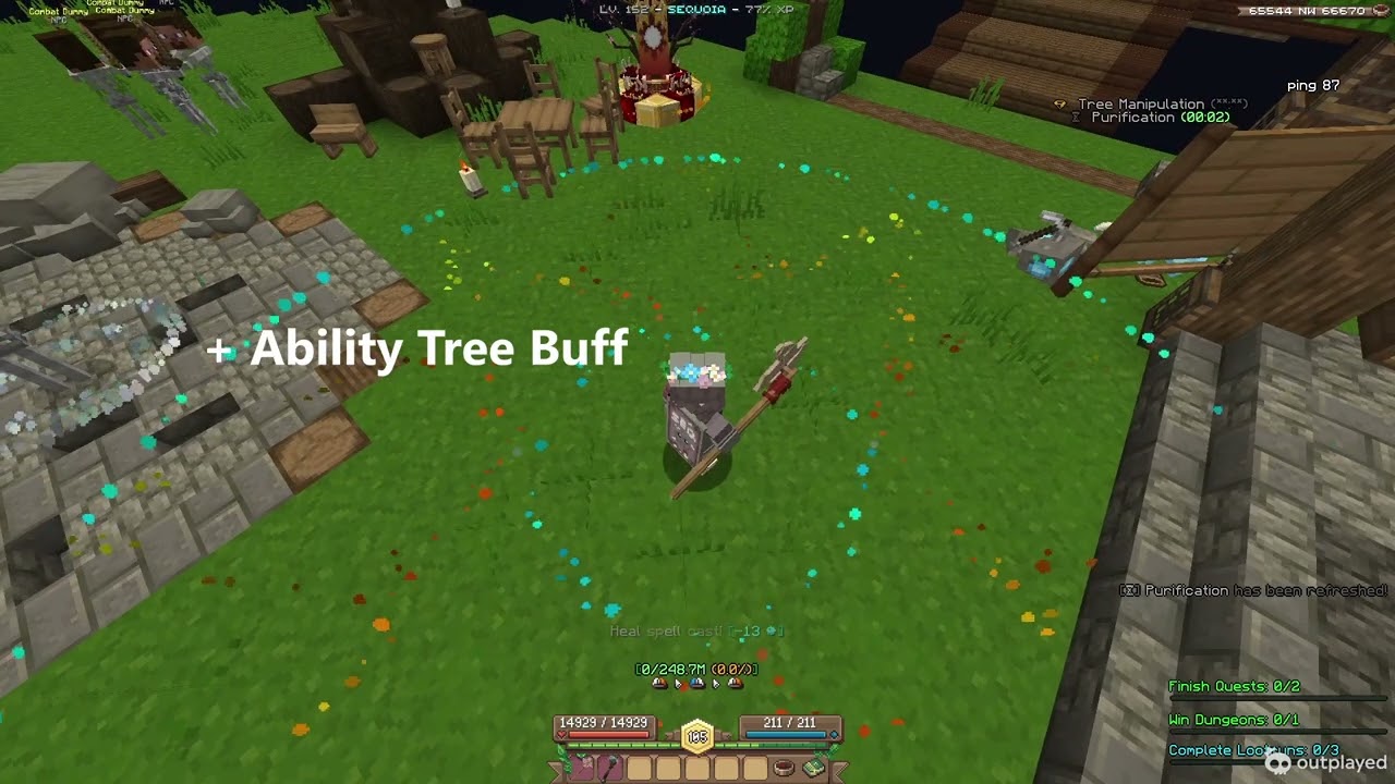 Wynncraft Lightbender Healing AOE Differences