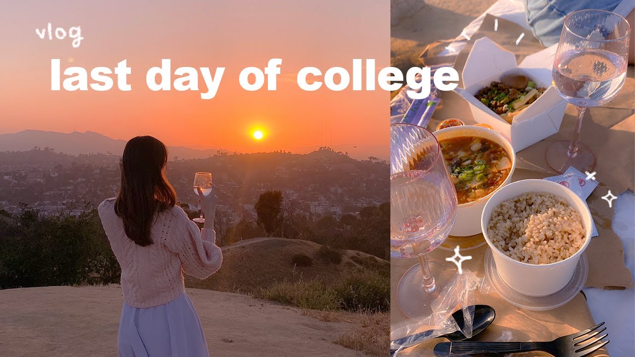 🪴 last 24 hours of college student life 🍑 senior presentation, baking brownies, watching the sunset