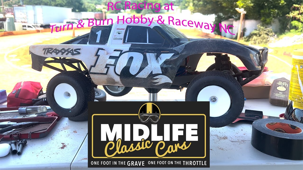 RC Racing with Midlife Classic Cars at Turn & Burn Hobby & Raceway NC