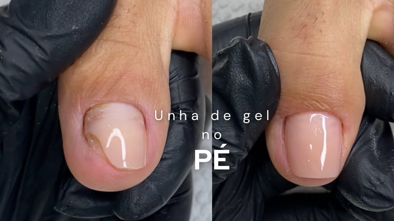 Unha de gel no Pé - Passo a Passo