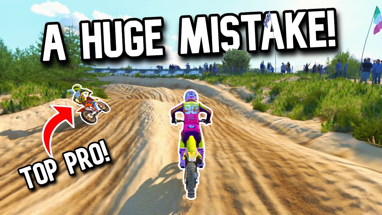 RACING PRO'S IN 3RD PERSON IS SKETCHY IN MX BIKES!