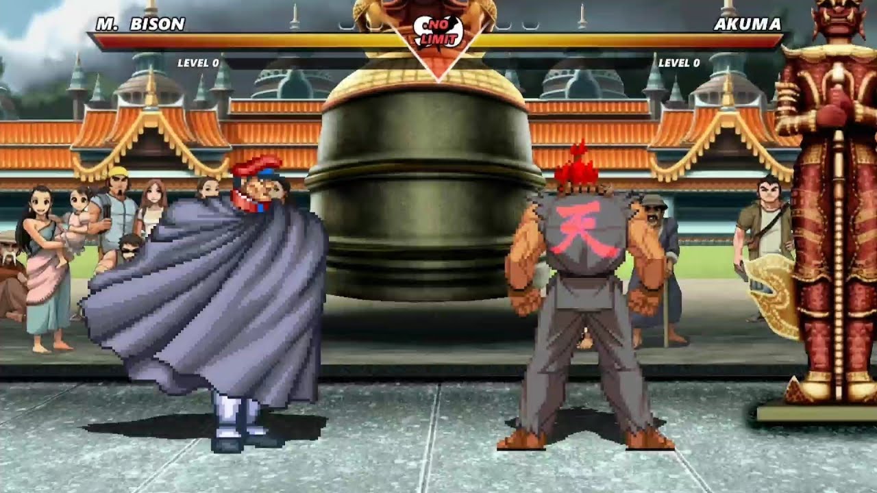 M BISON vs AKUMA - Highest Level Incredible Epic Fight!