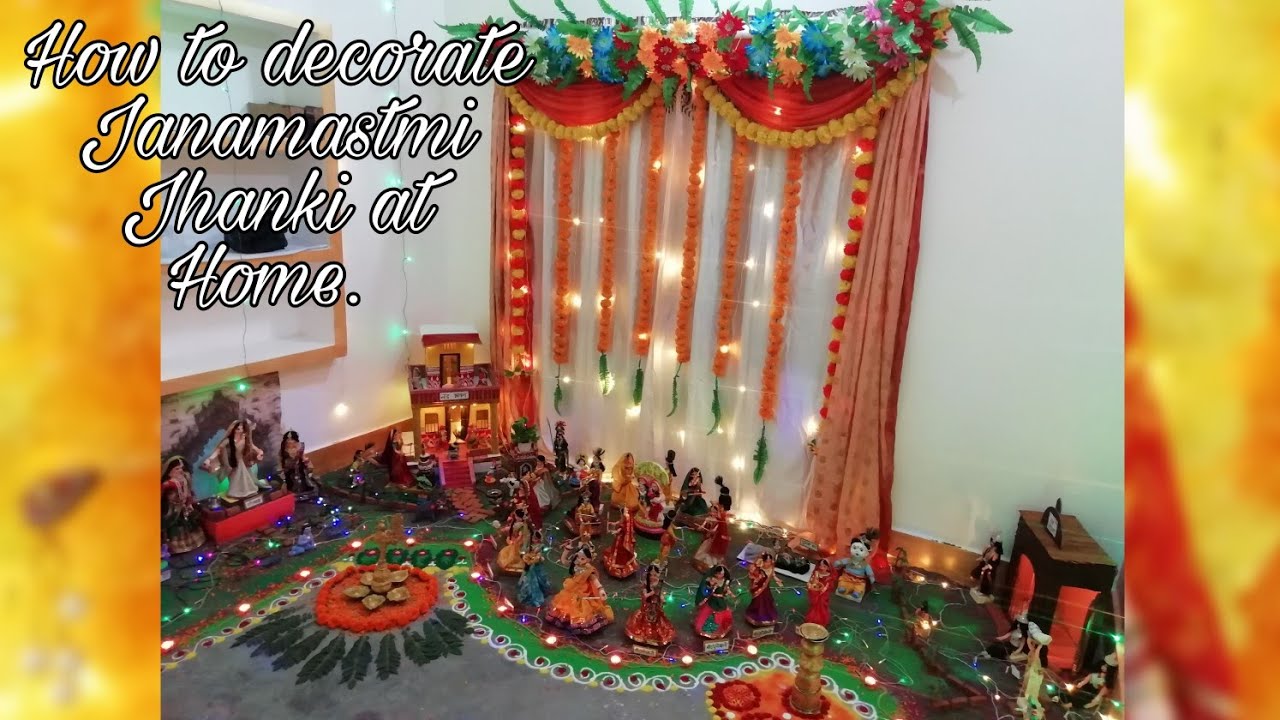 How to make Janamastmi decoration [jhaki] at home.  my janamastmi decoration 2021 tutorial.