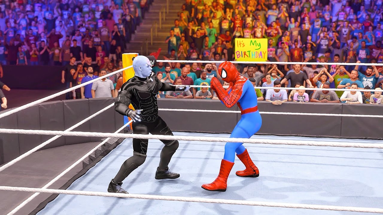 WWE 2K22 - SPIDERMAN VS ELECTRO - HIGH LEVEL INSANE FIGHT!