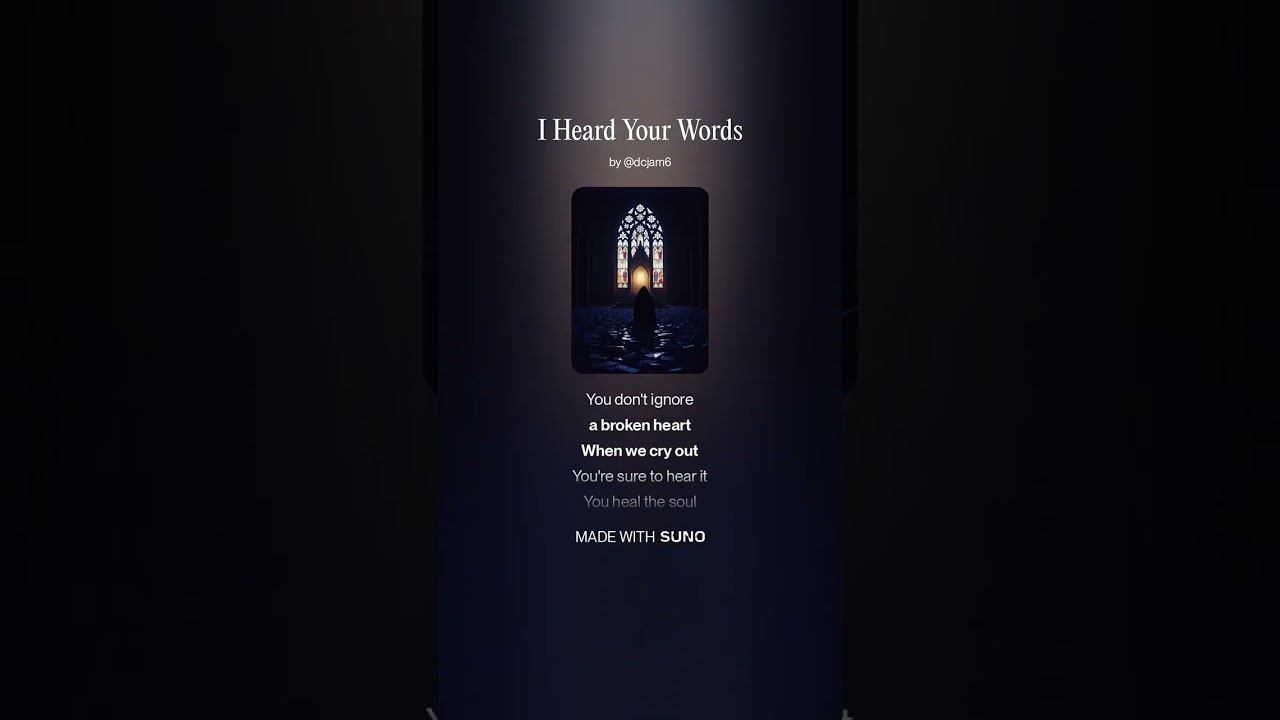 I Heard Your Words#christianmusic